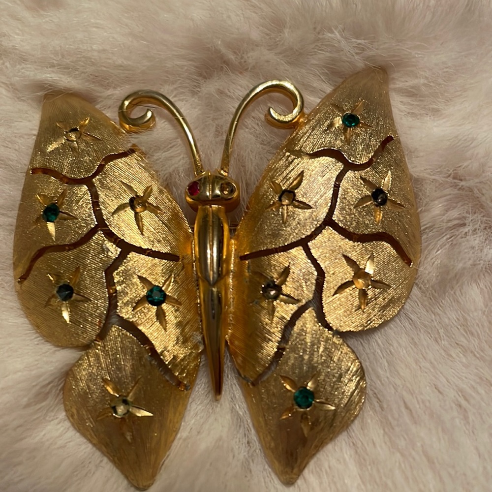 Vintage Butterfly brooch by JJ.
